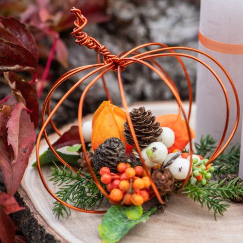 Artikel Aluminiumtråd, orange, Ø2mm, 500g, 60m, för DIY-dekorationer