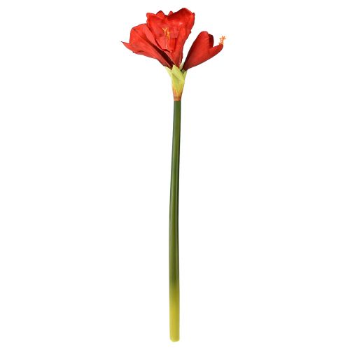 Artikel Konstgjord amaryllis i klarrött - eleganta blommor för lyxig rumsdekoration, 66 cm