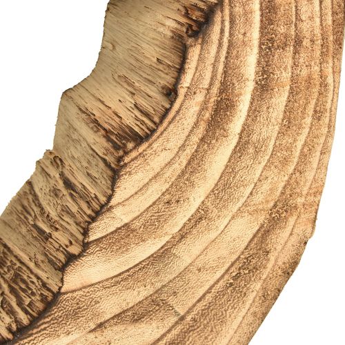 Floristik24 Rustik träring på stativ - Naturligt trä ådring, 54 cm - Unik skulptur för en stilfull boendemiljö