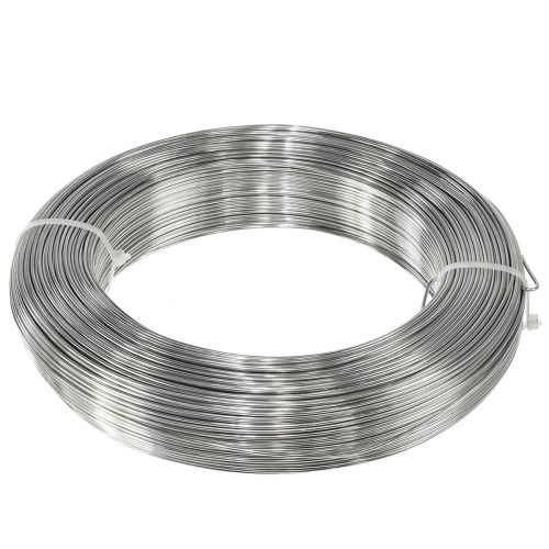 Artikel Hantverkstråd silver aluminiumtråd dekorativ tråd Ø1,5mm 1000g