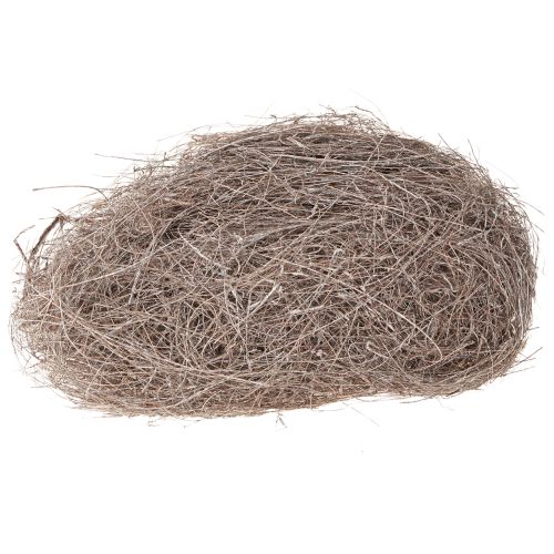 Floristik24 Hantverksmaterial palmfibrer vitkalkad palmyra palm 1 kg