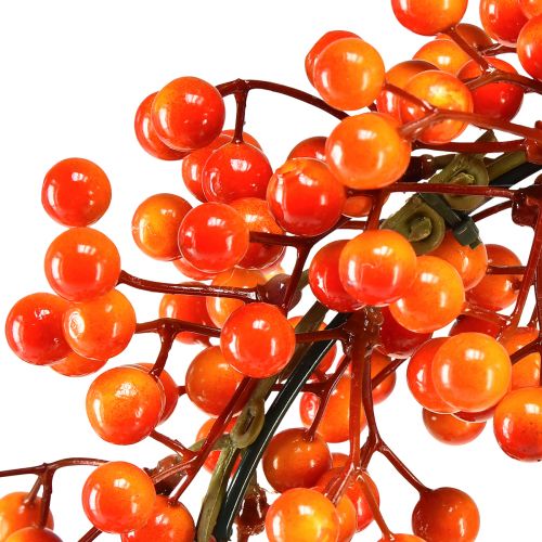 Artikel Bärkrans dekorativ ring bär röd orange konstgjord Ø30cm