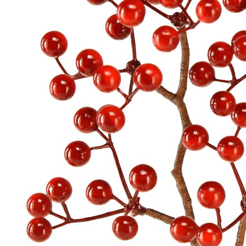 Floristik24 Bärgren konstgjorda röda bär grendekor L50cm 2 st