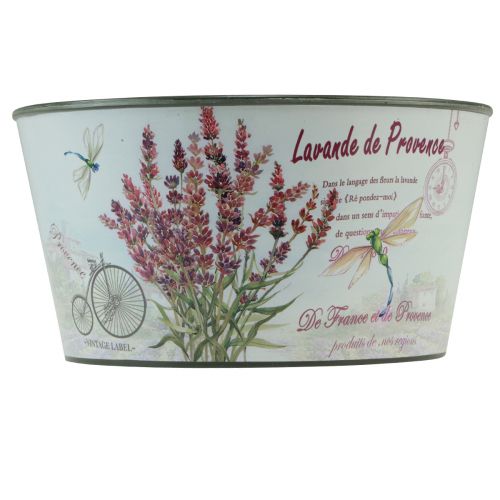 Artikel Planteringskärl lavendel plast blomskål rund Ø21cm H11cm