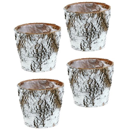 Artikel Björkkruka medium växtkruka björkvit Ø12cm H10,5cm 4 st