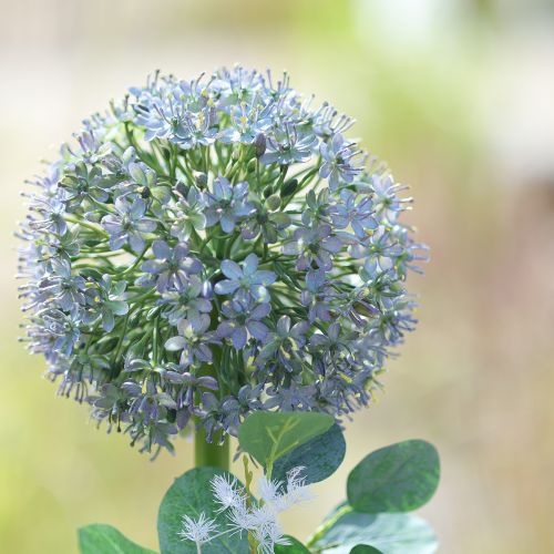 Artikel Konstgjord blommande gren av Allium, naturtroget utseende, 90 cm