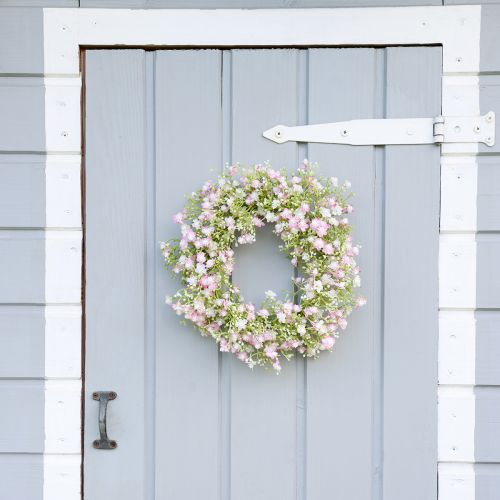 Artikel Konstgjord blomsterkrans dörrkrans väggdekoration Ø30cm H6cm