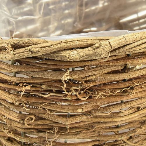 Artikel Blomskål vinväxtkorg oval natur 49,5x22x13cm