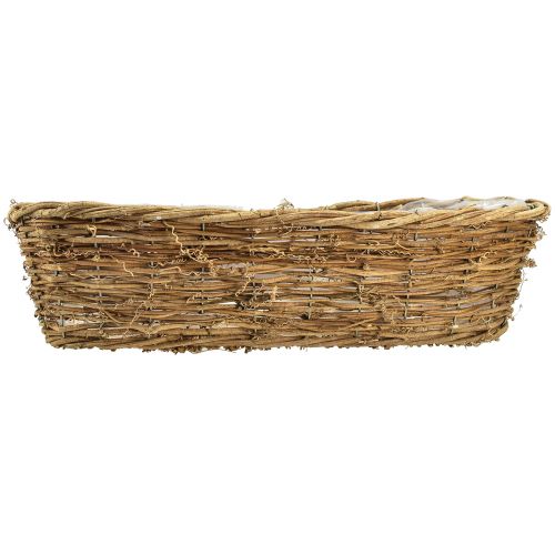 Artikel Blomskål vinväxtkorg oval natur 49,5x22x13cm