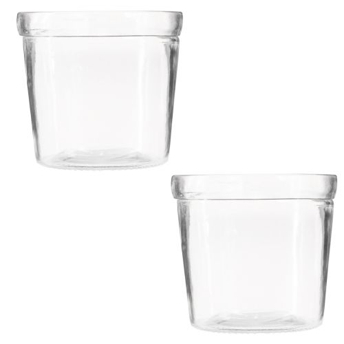 Artikel Blomkruka glaskruka transparent Ø11cm H10,5cm 2st