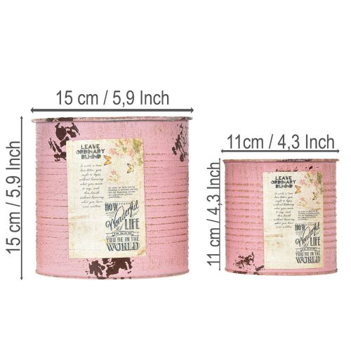 Artikel Blomkrukaset för balkong och trädgård, dekoration för planteringslåda, vintagestil, 15 cm, 3 delar