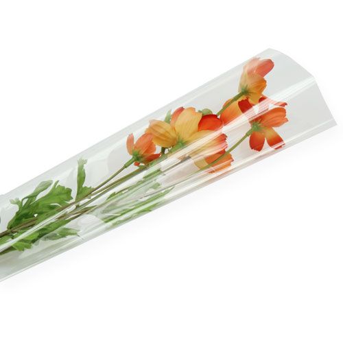 Floristik24 Blompåse blank transparent L60 B14cm - 3cm 50st FEL ARTIKEL