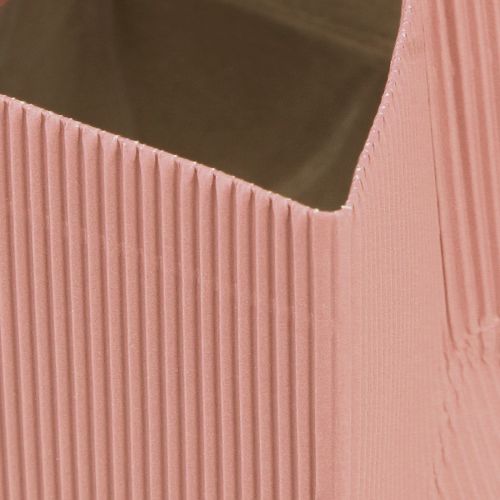 Artikel Blompåse papperspåse med folie rosa lax 10,5cm 6 st