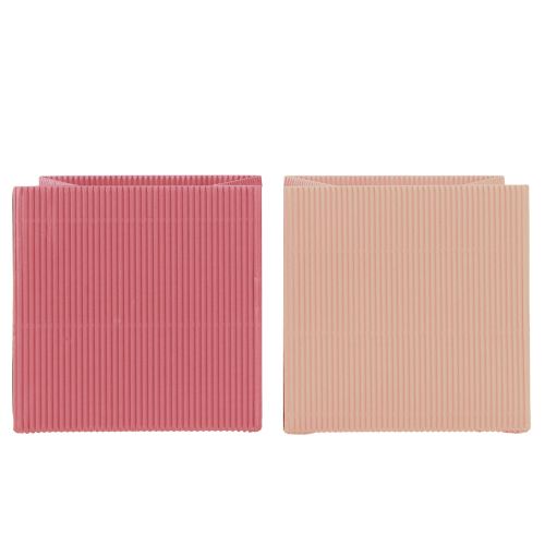 Artikel Blompåse papperspåse med folie rosa lax 10,5cm 6 st