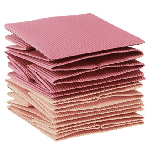 Artikel Blompåse papperspåse med folie rosa lax 10,5cm 6 st