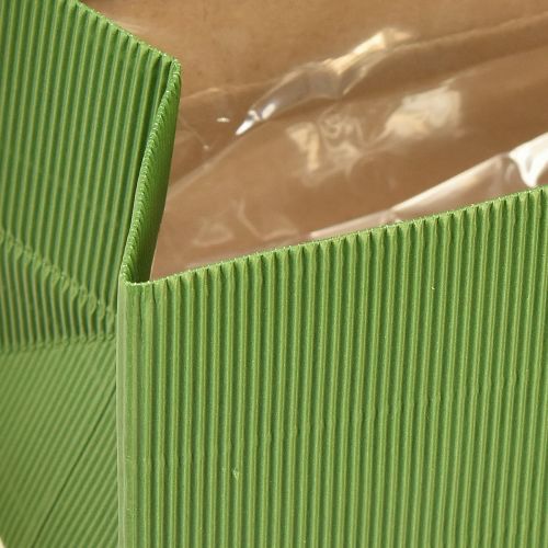 Artikel Blomkruka Långräfflad Grön Olivgrön 24x12cm 6 st