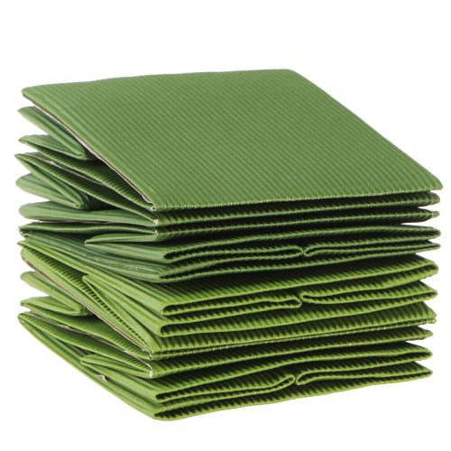 Artikel Blomkrukpapper räfflat olivgrönt 12cm 6 st