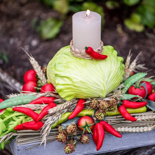 Artikel Chilipeppar röd matdocka 9cm på gren 3 st