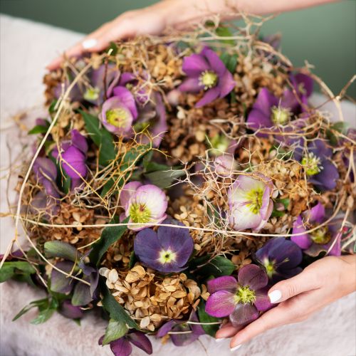 Artikel Julrosor Konstgjord snöros Lila Blomma L35cm 6 st