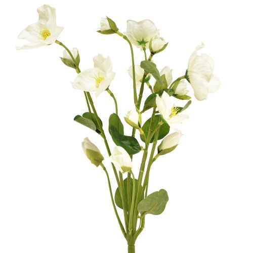 Floristik24 Julrosor konstgjorda blommor vit juldekoration 37cm 2st