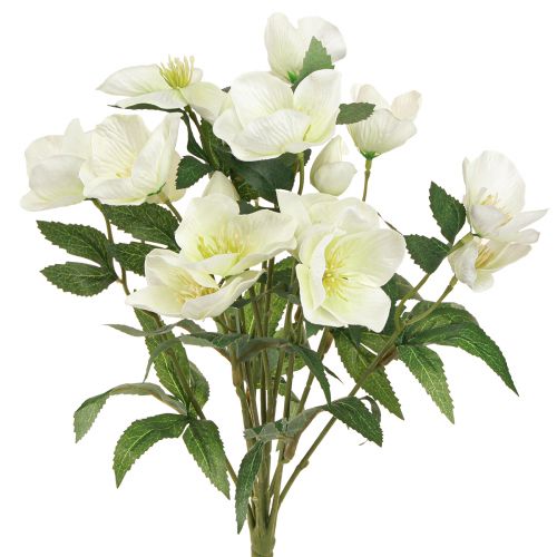 Artikel Julrosbukett 39cm kräm