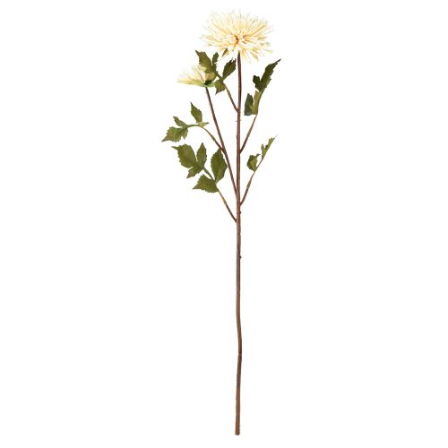 Artikel Krysantemum kräm konstgjord blomma med 2 blommor L70cm