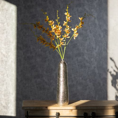 Artikel Konstgjord Cymbidium-orkidé som blomstjälk för elegant dekoration, 95 cm, 2 stycken