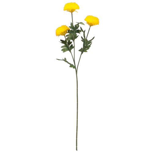 Artikel Dahlia konstgjorda dekorativa blommor Yellow Blossom L64cm 3 st