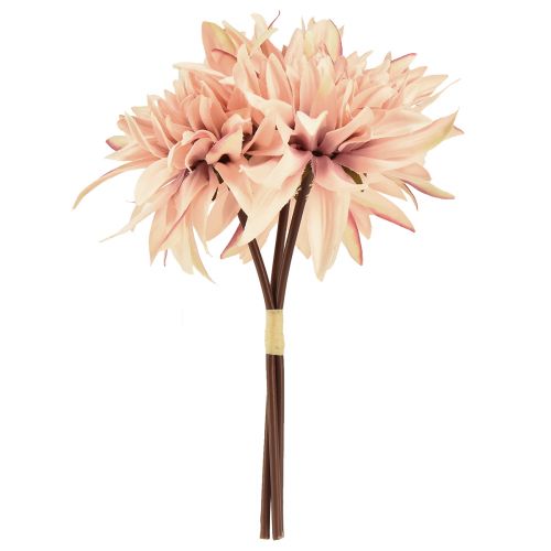 Artikel Dahlia konstgjorda blommor rosa blomma Ø15cm L28cm 3 st