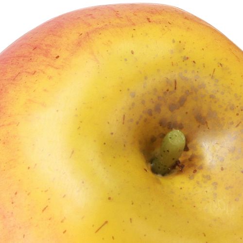 Artikel Dekorativ äppelgul och röd dekorativ fruktmatdocka Ø9cm