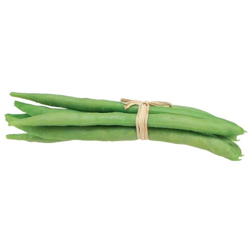 Artikel Dekorativa bönor Konstgjorda grönsaker Grön Real Touch 17cm 6 st