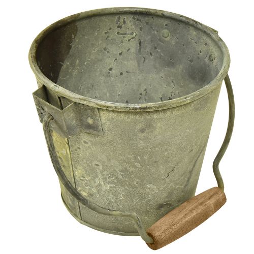 Artikel Dekorativ hink metall rost vintage Ø15/17,5/22cm set om 3