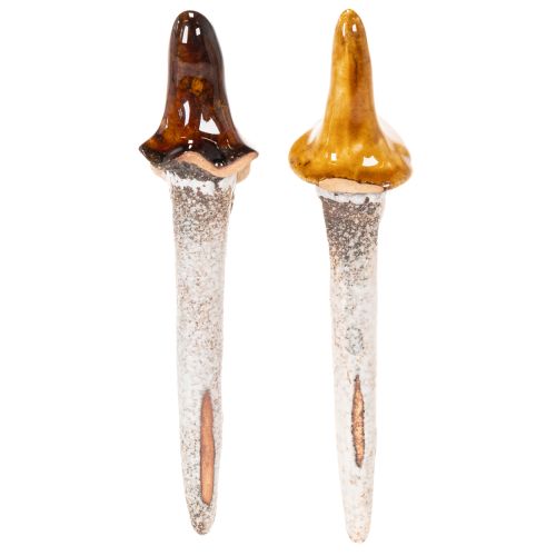 Dekorativ trädgårdstomtefigur för krukor, 16 cm, 2 stycken | Floristik24.se