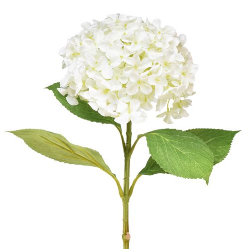Dekorativ hortensia konstgjord vit snöbollshortensia 65cm