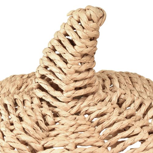 Artikel Dekorativ pumpa raffia naturlig rustik höstdekoration Ø25cm H25cm