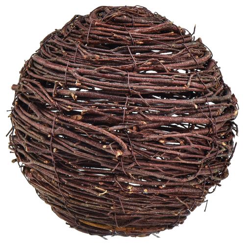 Artikel Dekorativ boll av vinstockar, naturlig brun, diameter 20 cm