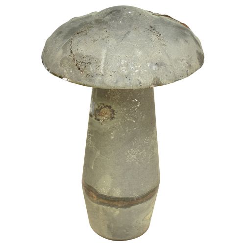 Floristik24 Dekorativ svamp Metall Höstgrön Rost Vintage 30cmx50cm