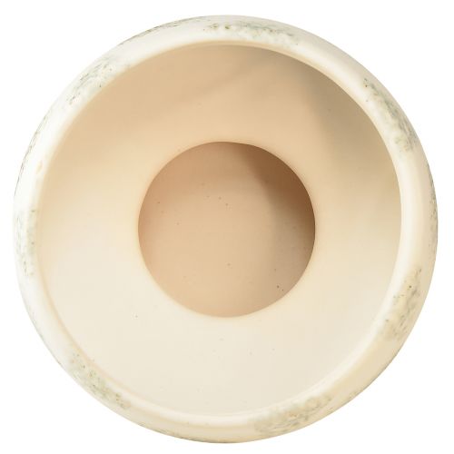 Artikel Dekorativ skål keramik med botten krämgrågrön Ø17cm 10cm