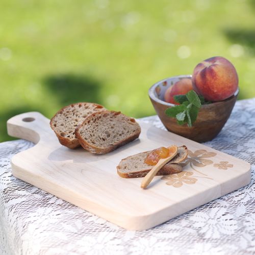 Artikel Dekorativ skärbräda med klöverblad, mangoträ, 38×22 cm