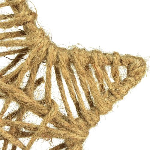 Artikel Dekorstjärna för upphängning av jutestjärna natur Ø18cm 4 st