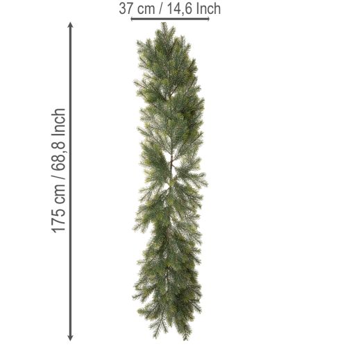 Konstgjord girlang av grangrenar för kreativ blomsterdekoration, 175 cm | Floristik24.se