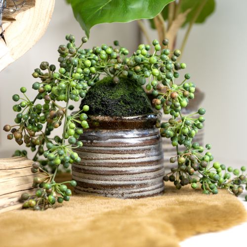 Artikel Dekorativ planteringskruka keramik metallic brungrå 10,5×10cm 2st