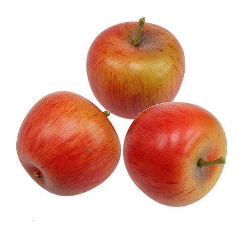 Floristik24 Dekorativa äpplen orange 4cm 6st