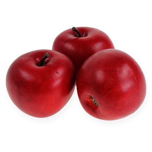 Floristik24 Dekorativ äppelröd 6,5 cm 12 st