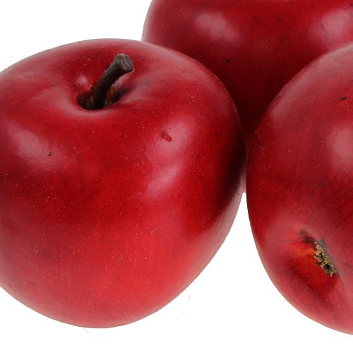 Artikel Dekorativ äppelröd 6,5cm 12 st