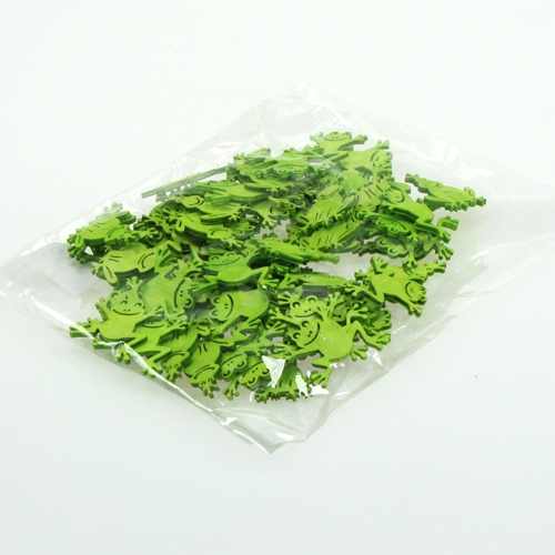 Floristik24 Scatter dekoration trägroda grön 4cm 72 st