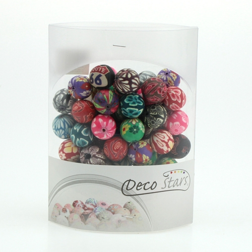 Floristik24 Dekorativa pärlemor blandade färger 1,9 cm 60p