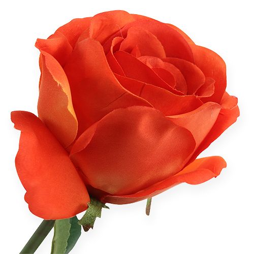 Artikel Dekorativa rosor orange 32 cm 6st