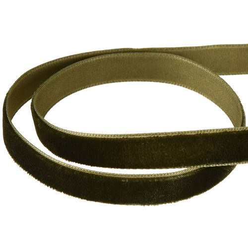 Artikel Dekorativa band sammet mörkgrön 10mm 20m