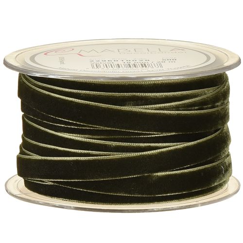 Artikel Dekorativa band sammet mörkgrön 10mm 20m